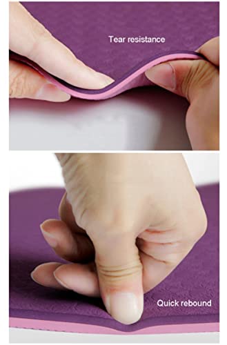 Non-Slip TPE Yoga Mat for Fitness and Pilates