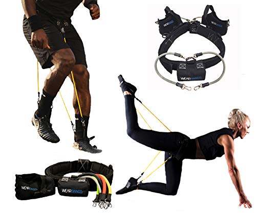 WearBands 5-Level Resistance Bands Training System for Sports & Fitness Training