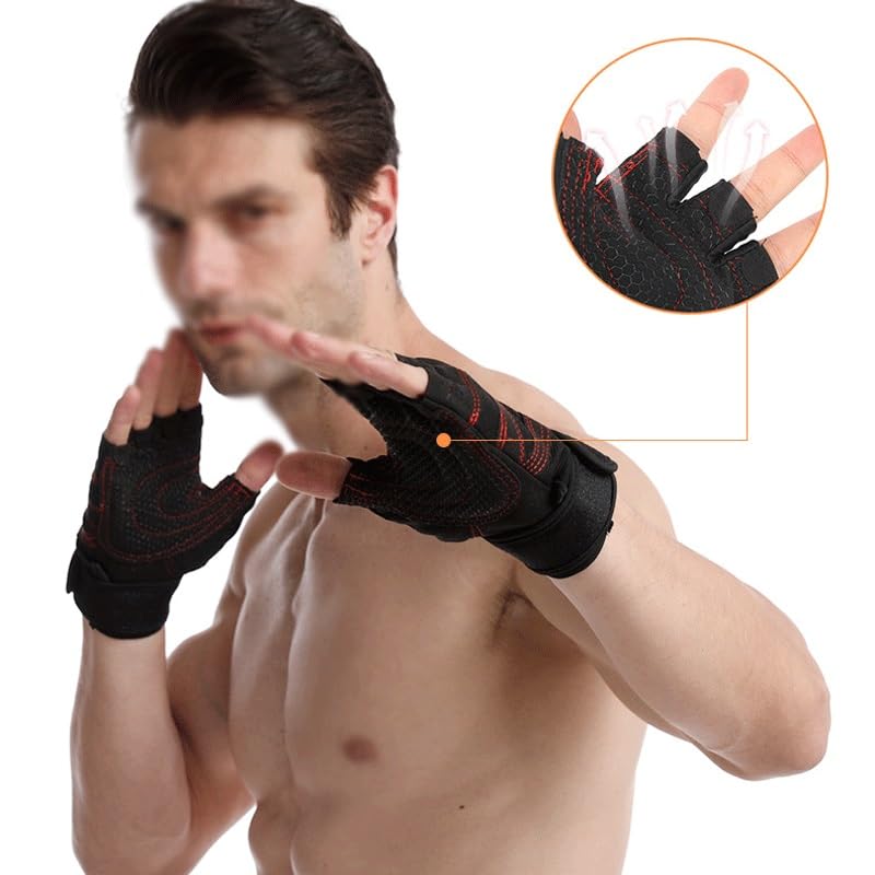 Cycling and Weightlifting Gloves with Wrist Support