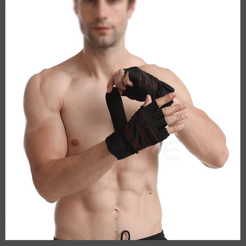 Cycling and Weightlifting Gloves with Wrist Support