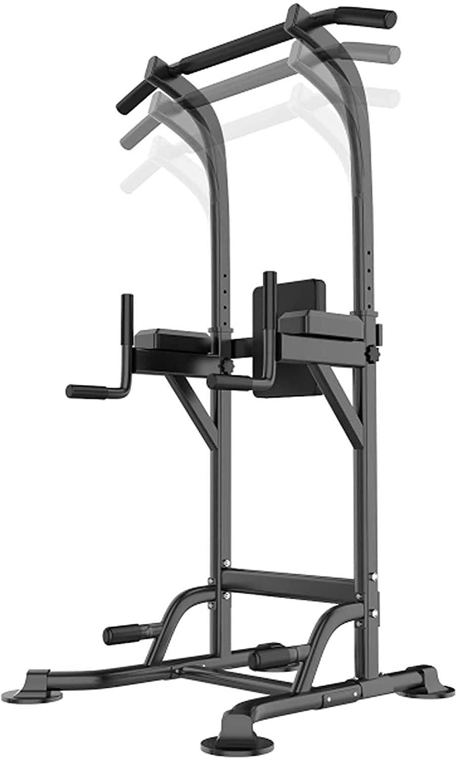 Height Adjustable Power Tower with Pull-Up and Dip Station
