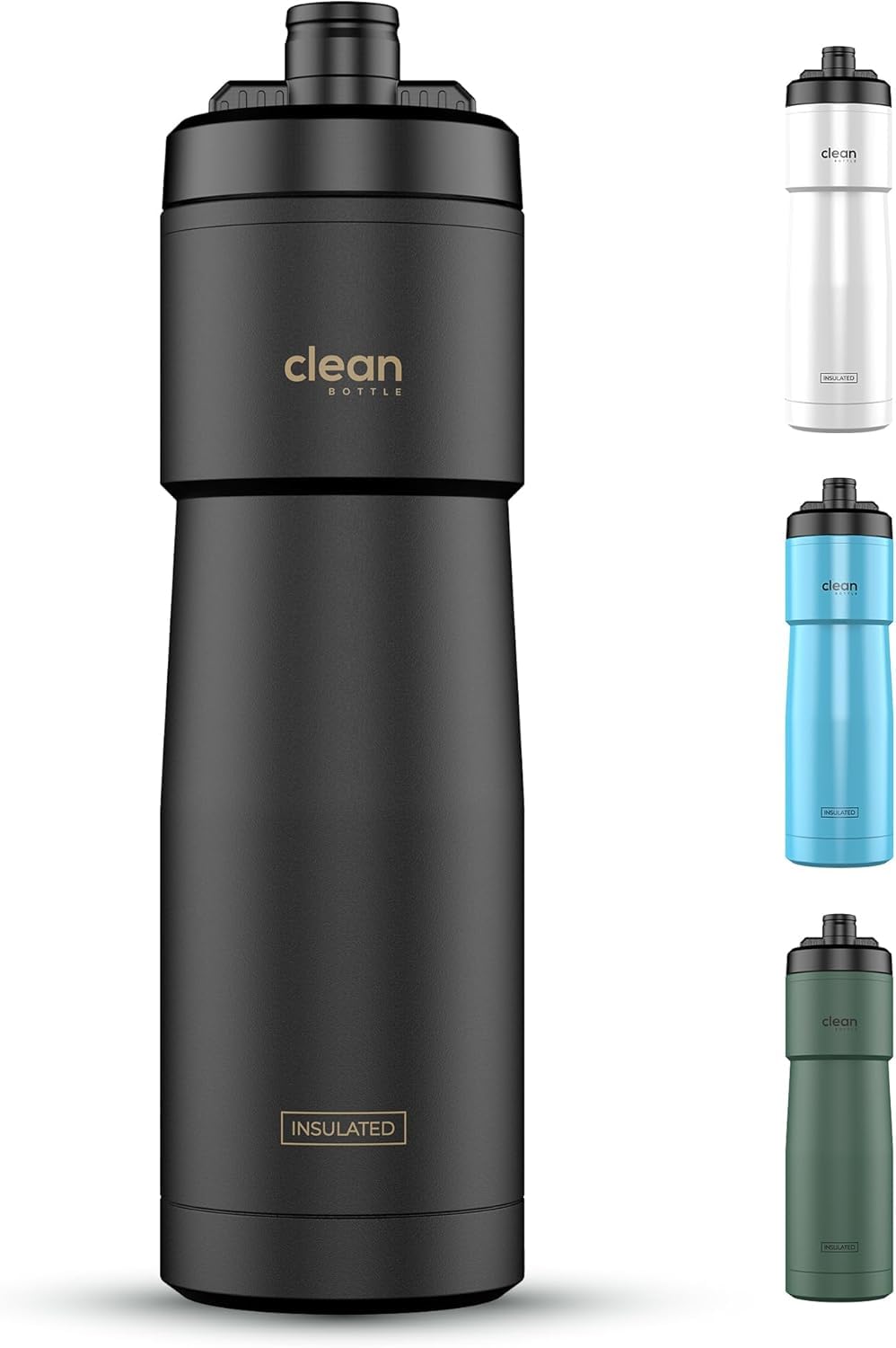 Insulated Sports Water Bottle Set