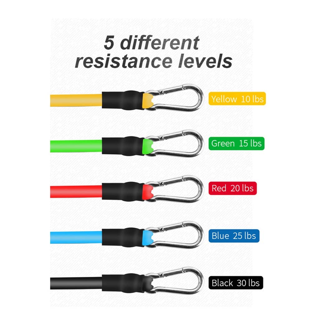 11-Piece Latex Resistance Band Set