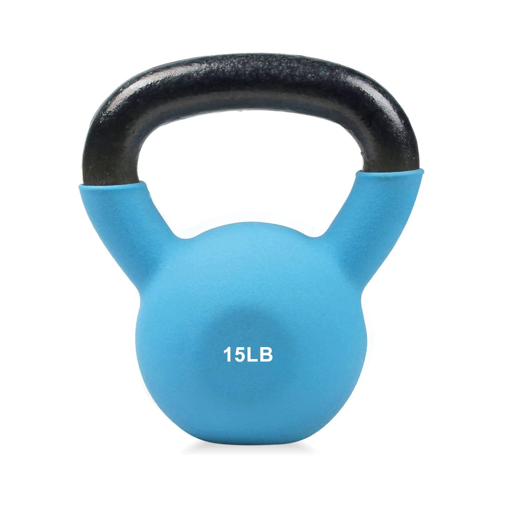 RitFit Neoprene Coated Kettlebell Weight Set, Solid Cast Iron
