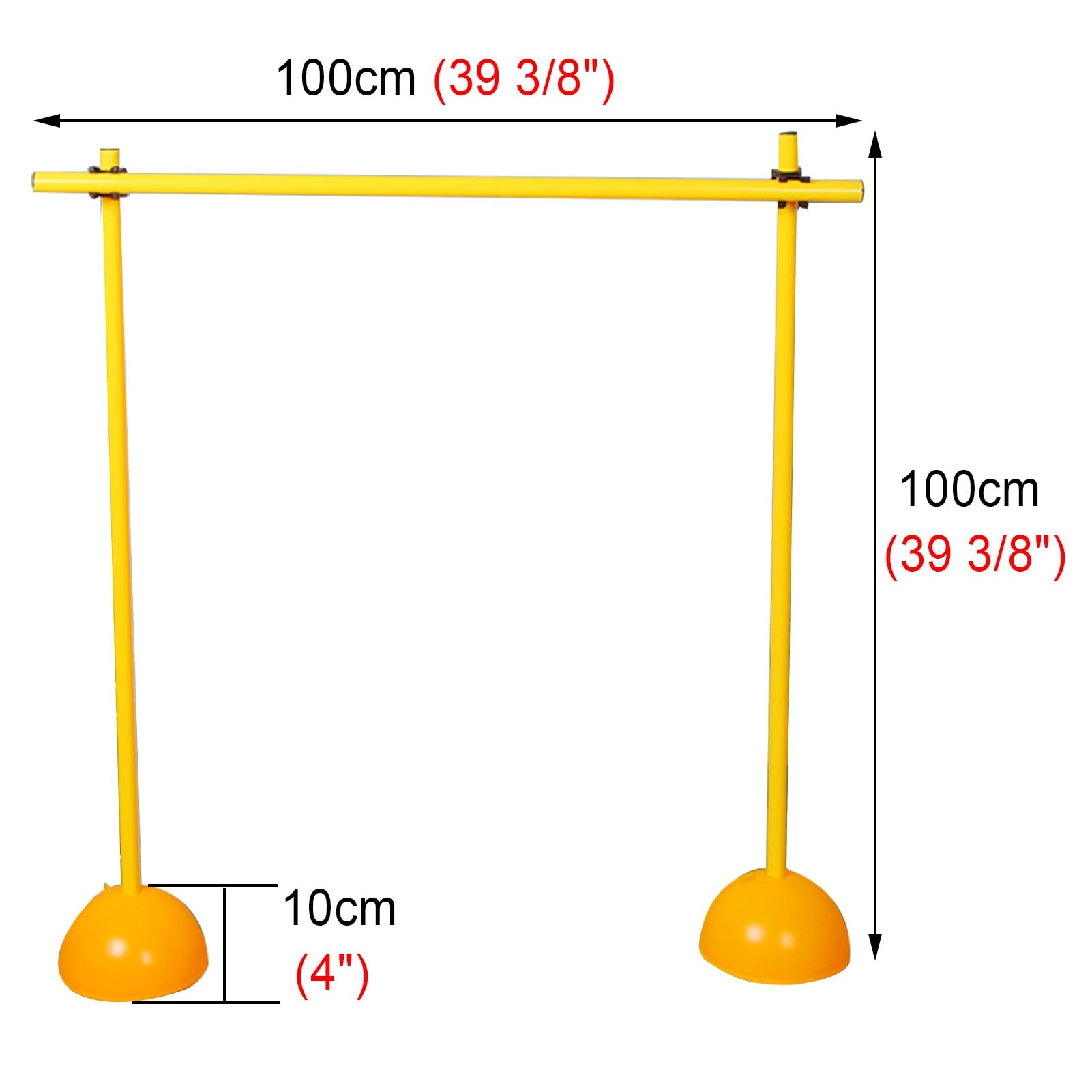 Adjustable Training Hurdle Set with Water-Filled Base