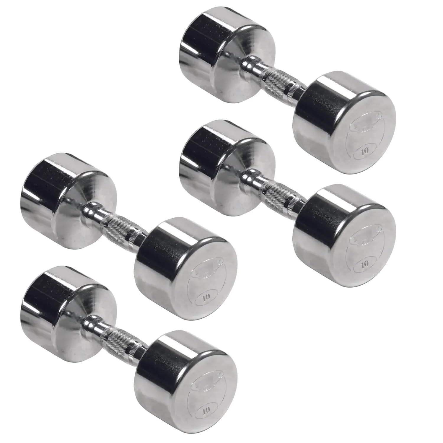 Professional Chrome Ergo Grip Dumbbell