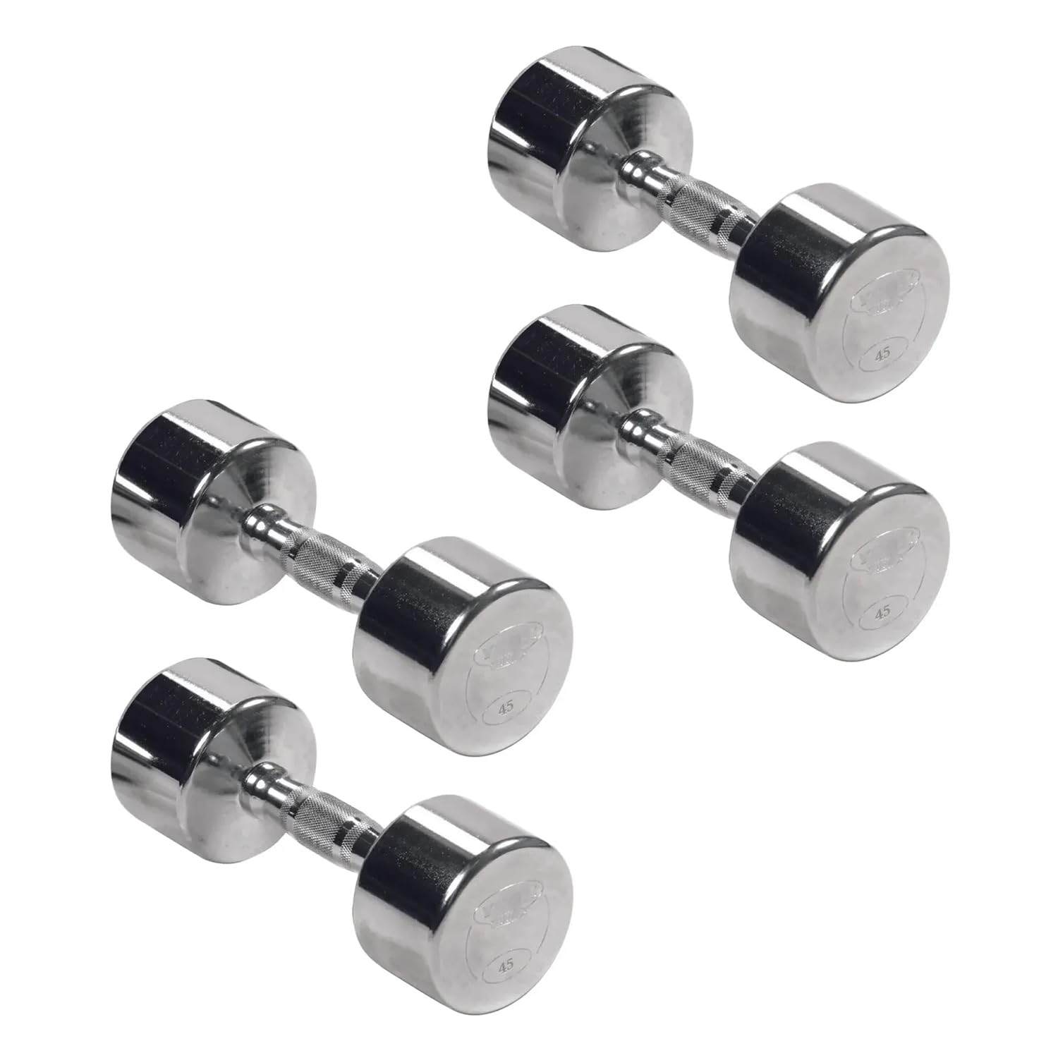 Professional Chrome Ergo Grip Dumbbell