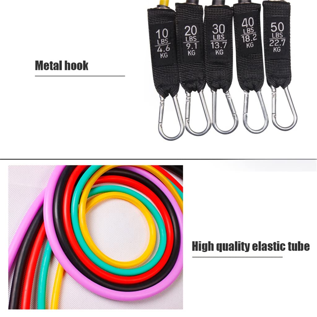 11-Piece TPE Resistance Band Set 100LB