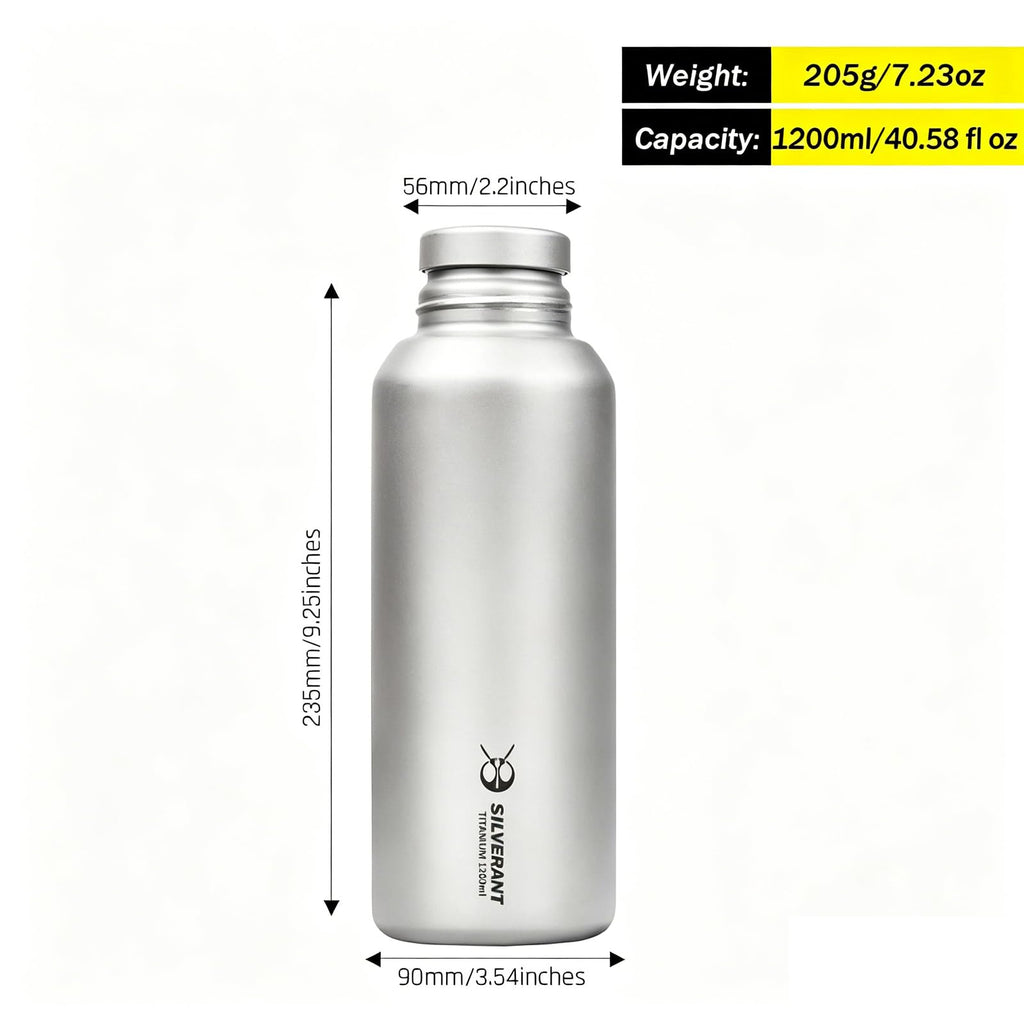 Titanium Water Bottle with Thermal Sleeve