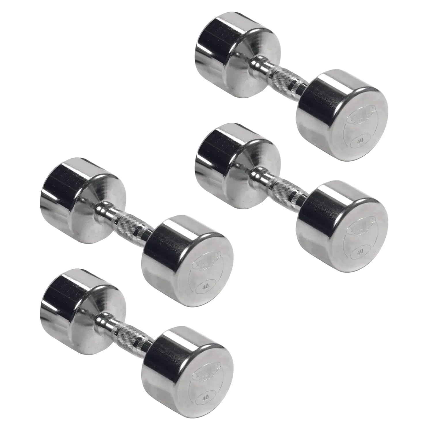 Professional Chrome Ergo Grip Dumbbell