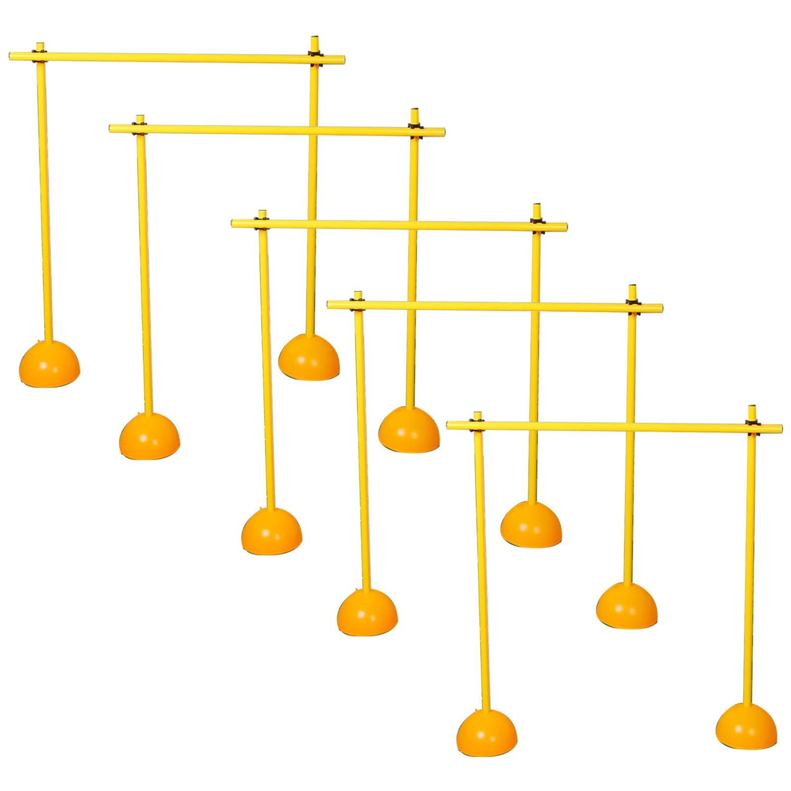 Adjustable Training Hurdle Set with Water-Filled Base