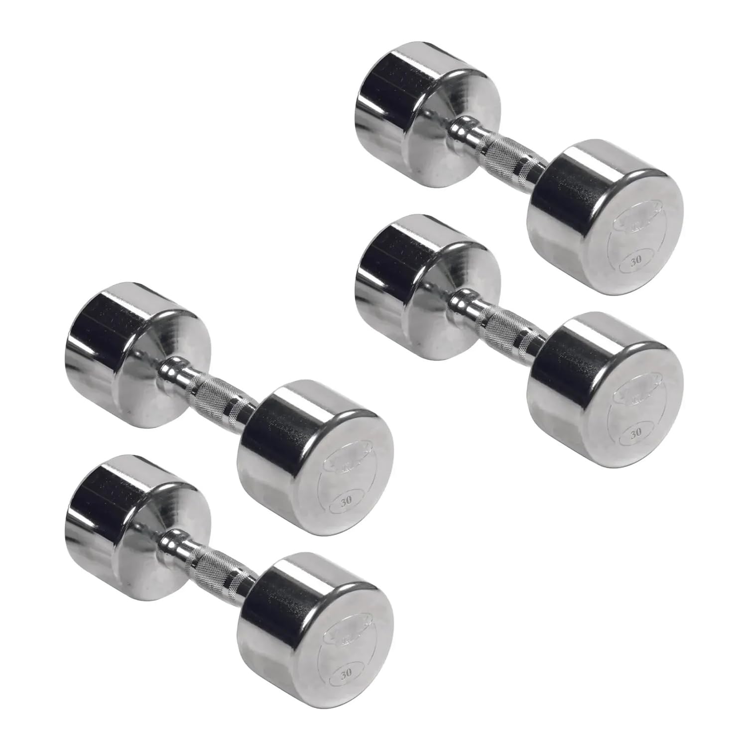 Professional Chrome Ergo Grip Dumbbell