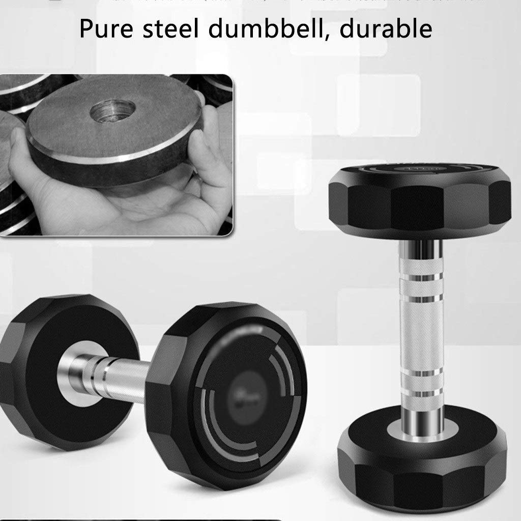 12-Sided Coated Dumbbell Set for Home Gym
