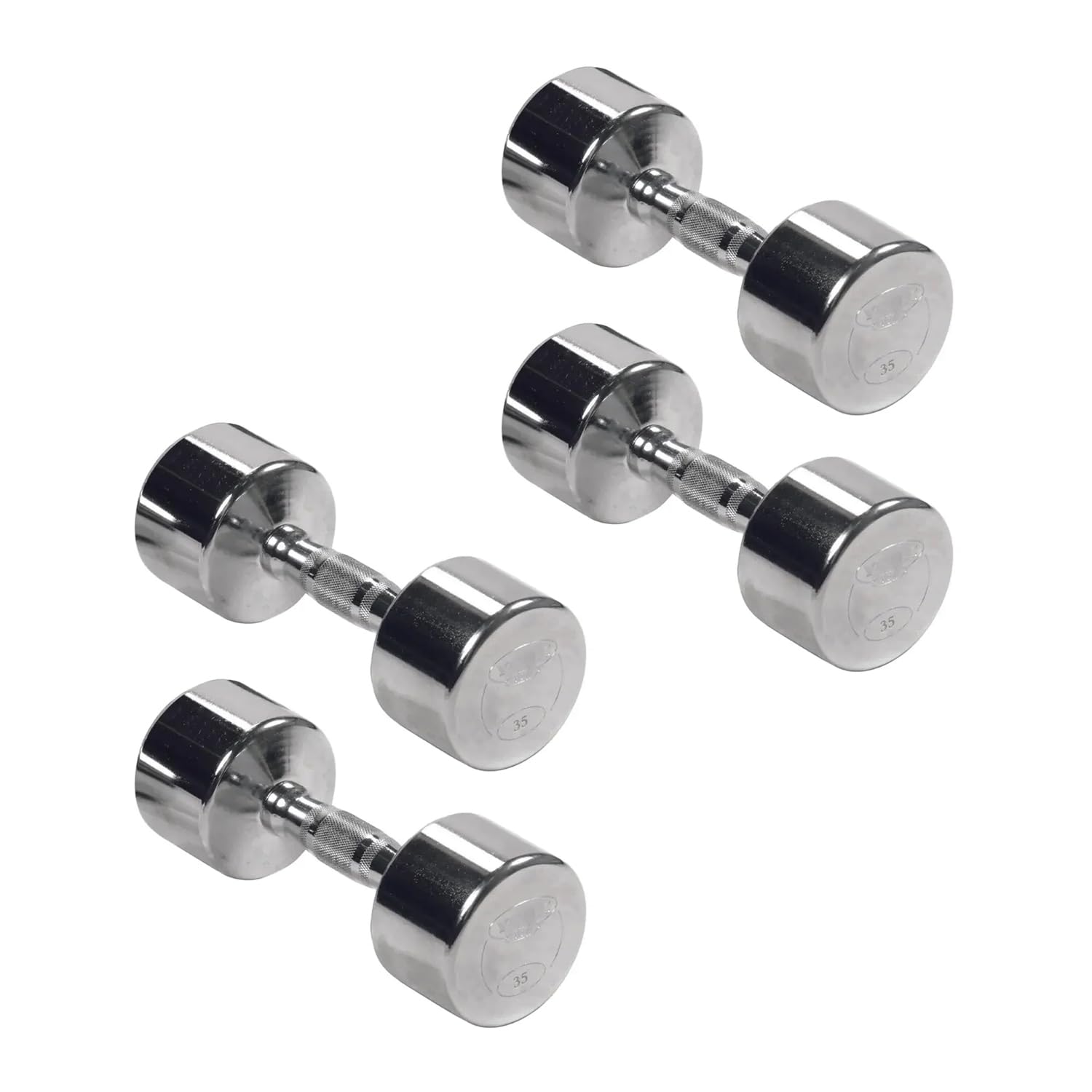 Professional Chrome Ergo Grip Dumbbell