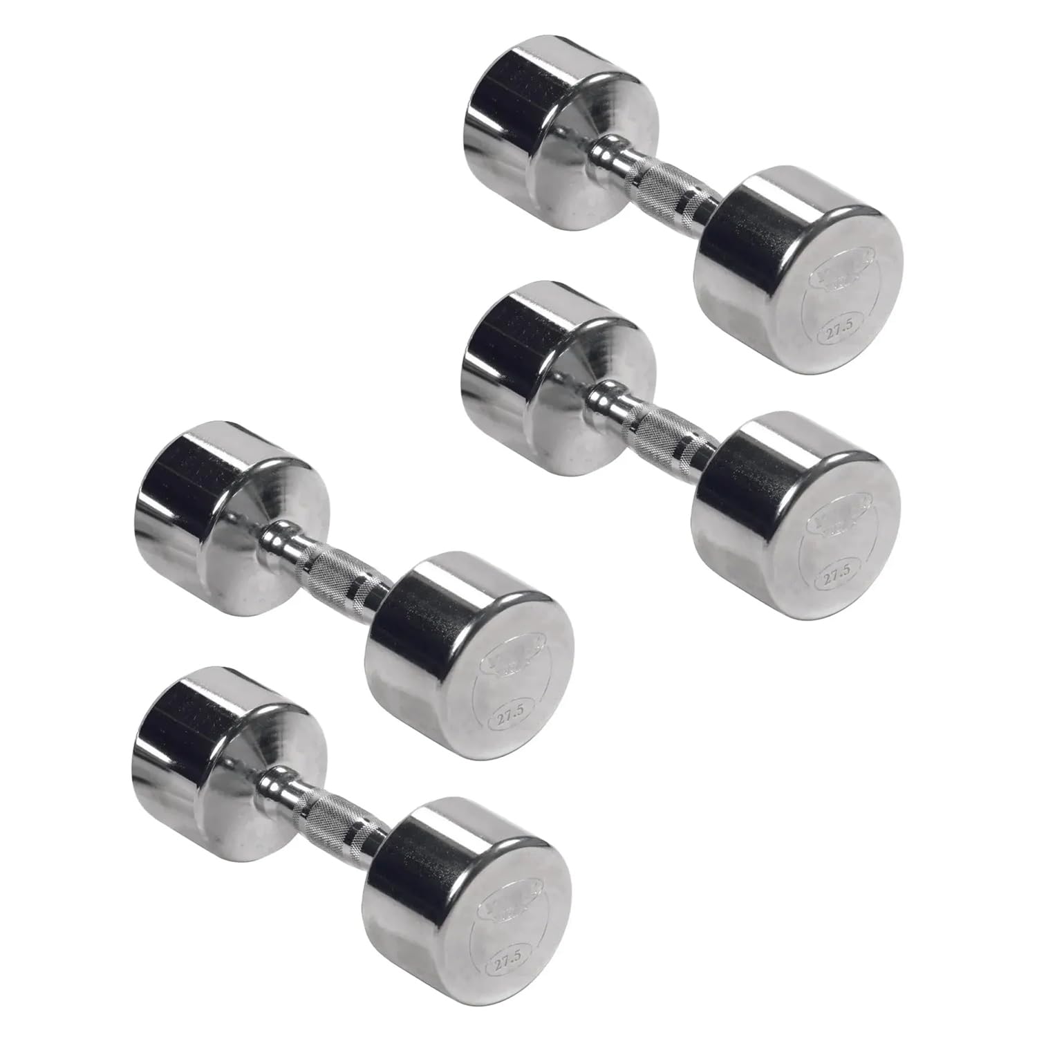 Professional Chrome Ergo Grip Dumbbell