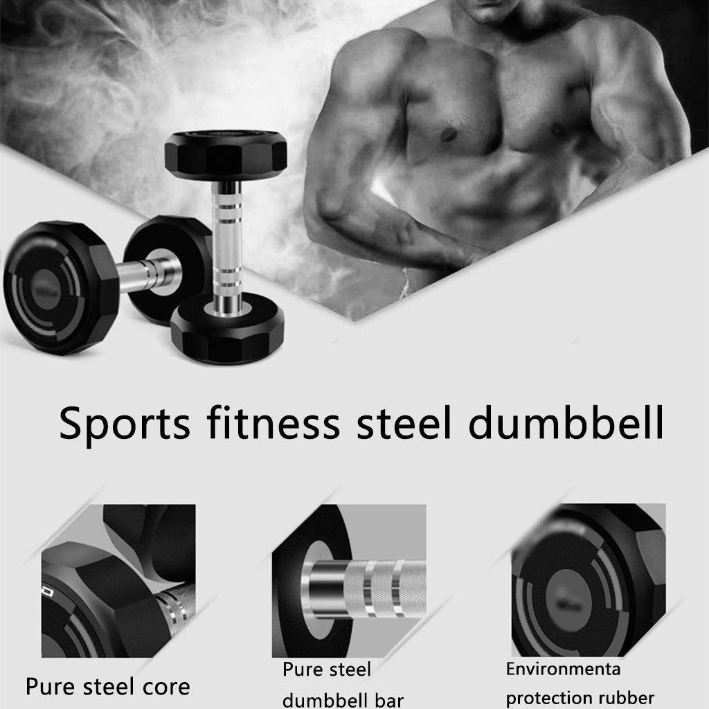 12-Sided Coated Dumbbell Set for Home Gym