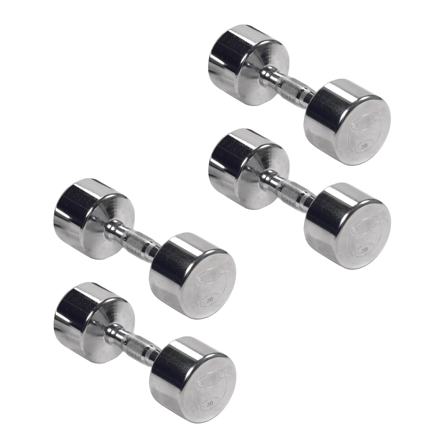 Professional Chrome Ergo Grip Dumbbell