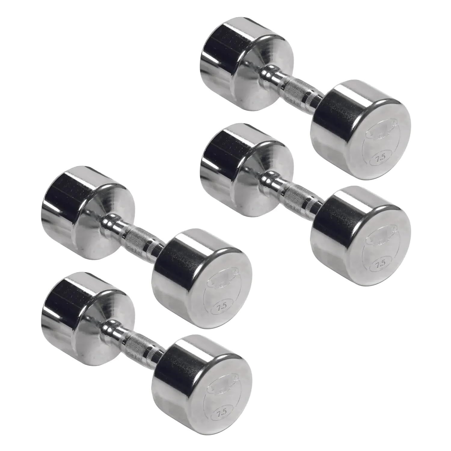 Professional Chrome Ergo Grip Dumbbell