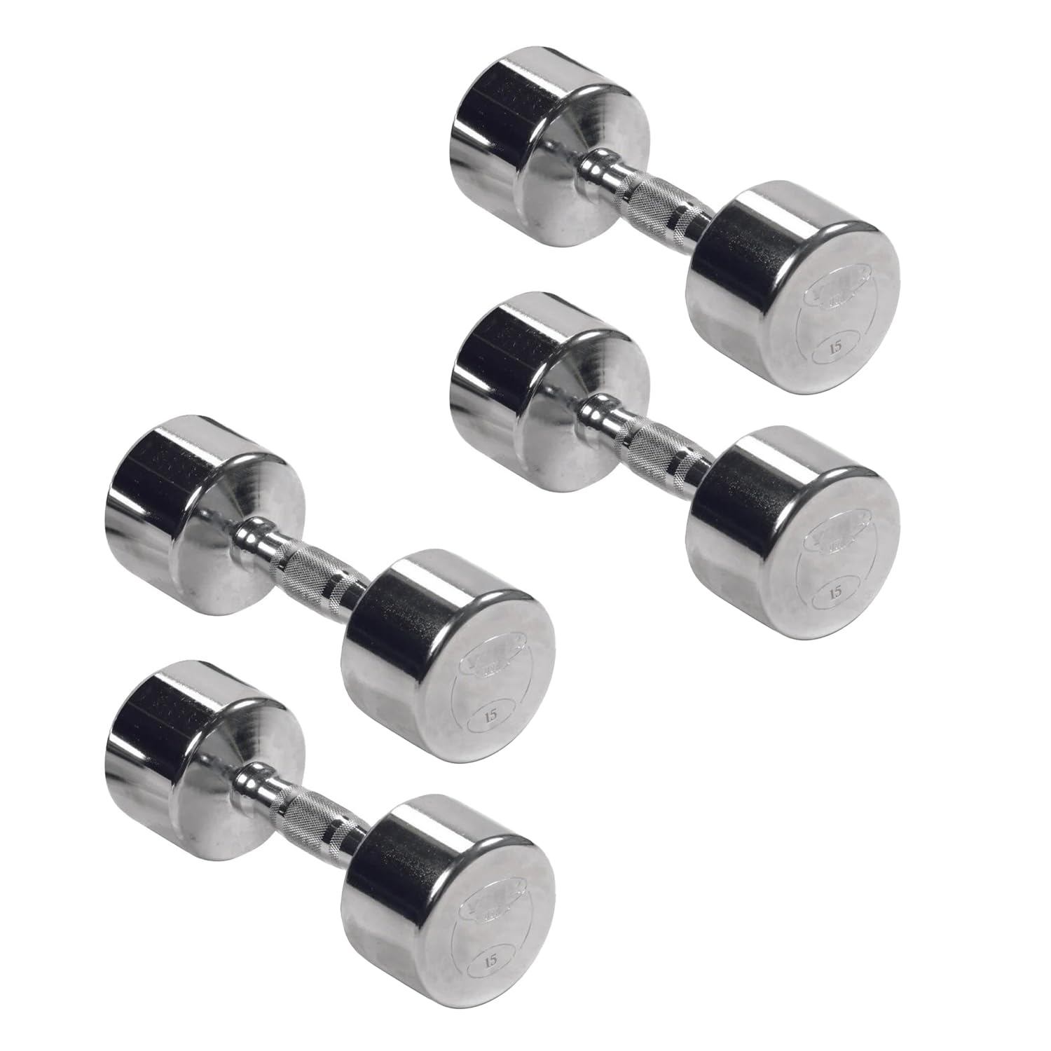Professional Chrome Ergo Grip Dumbbell