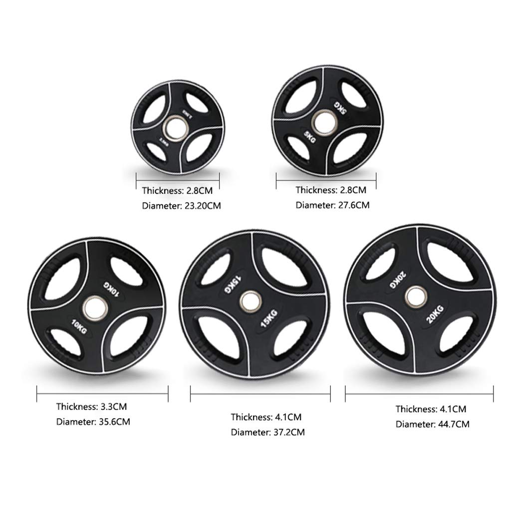 Rubber Grip Weight Plate Set for Home Gym