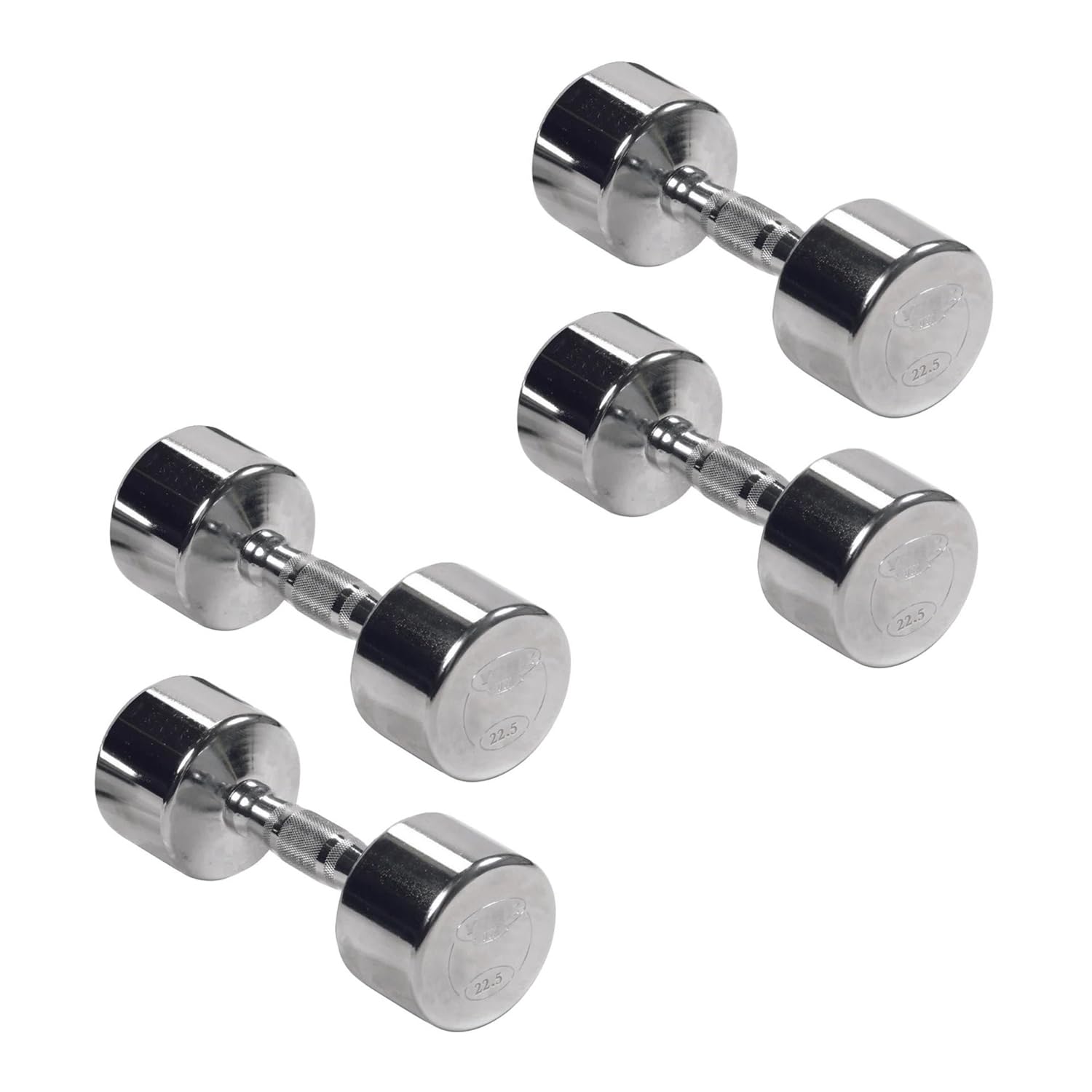 Professional Chrome Ergo Grip Dumbbell