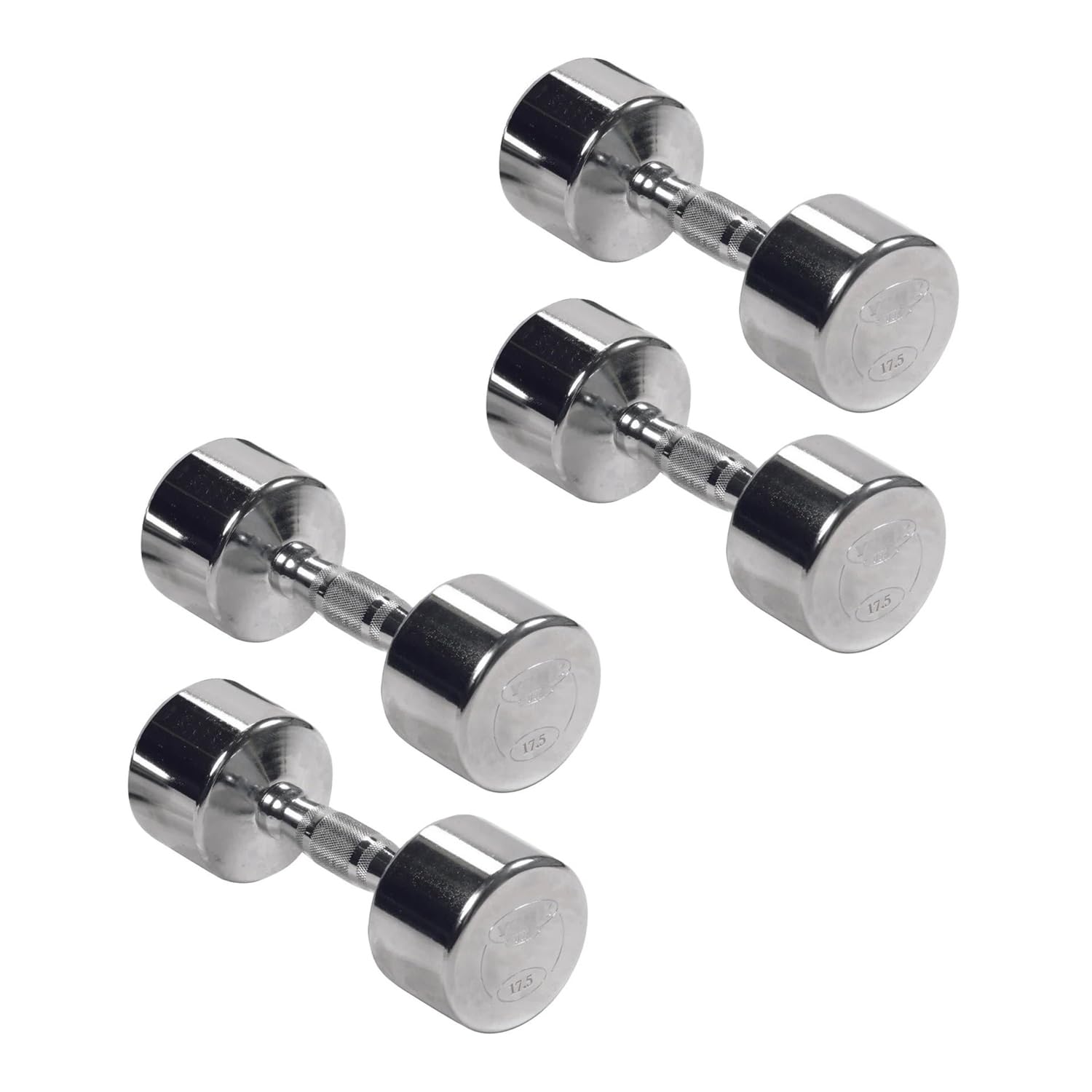 Professional Chrome Ergo Grip Dumbbell