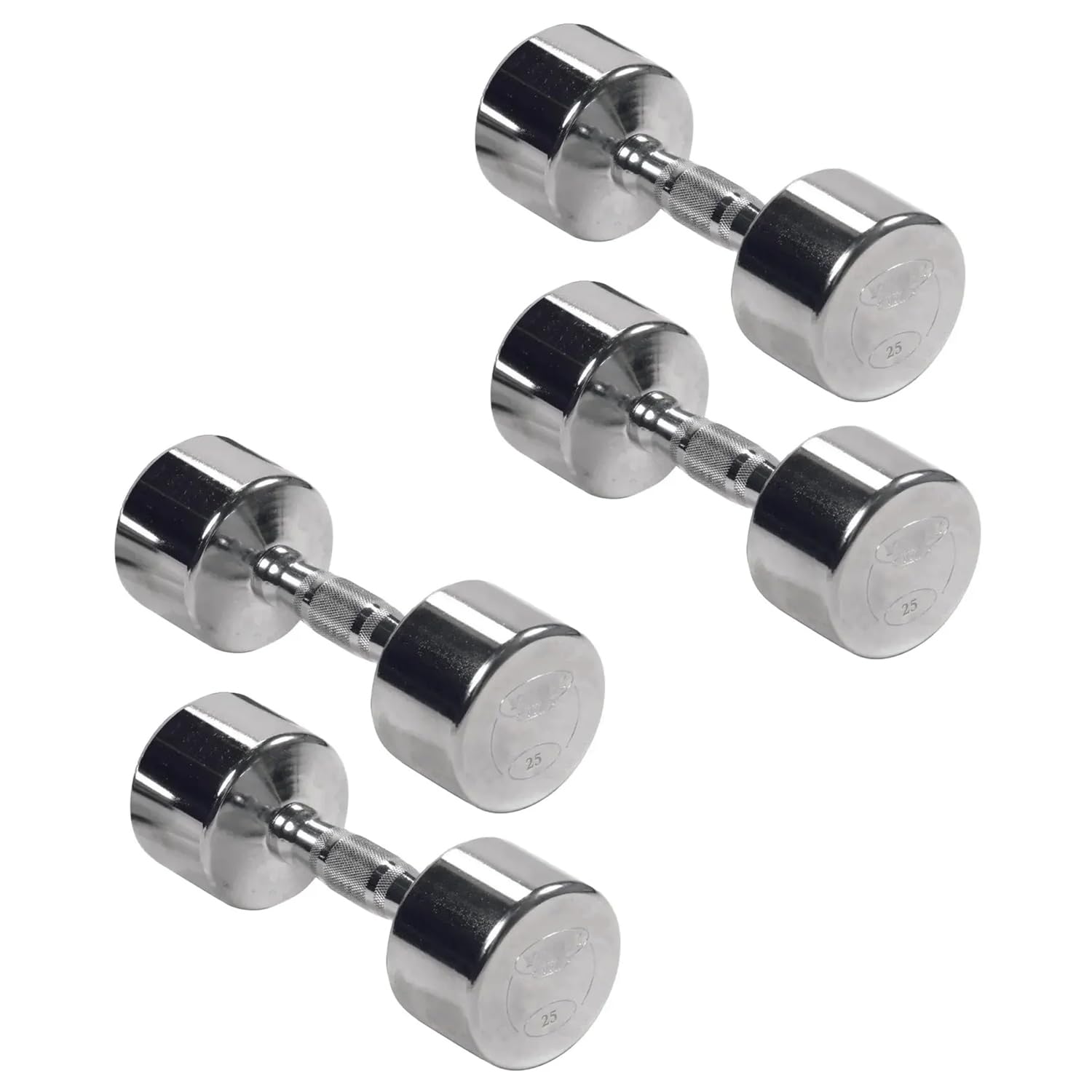 Professional Chrome Ergo Grip Dumbbell
