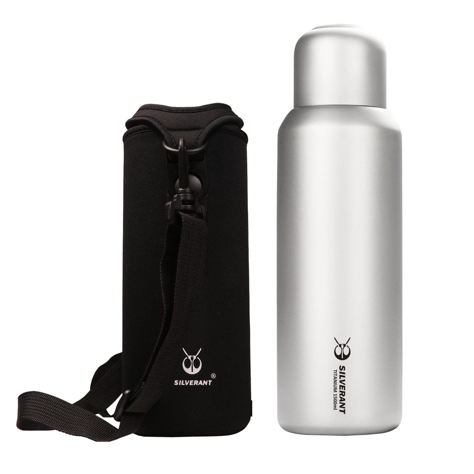 Titanium Water Bottle with Thermal Sleeve