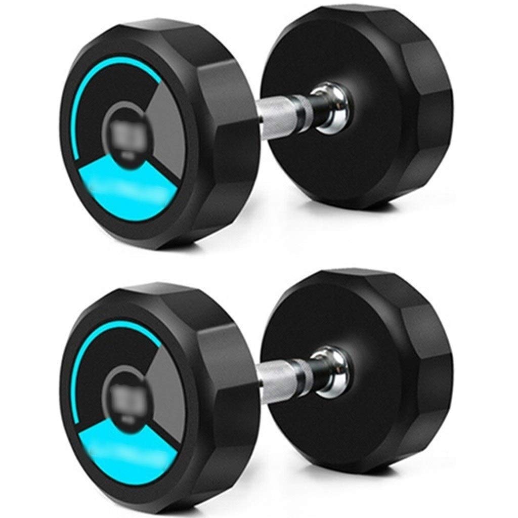 12-Sided Coated Dumbbell Set for Home Gym