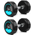 12-Sided Coated Dumbbell Set for Home Gym