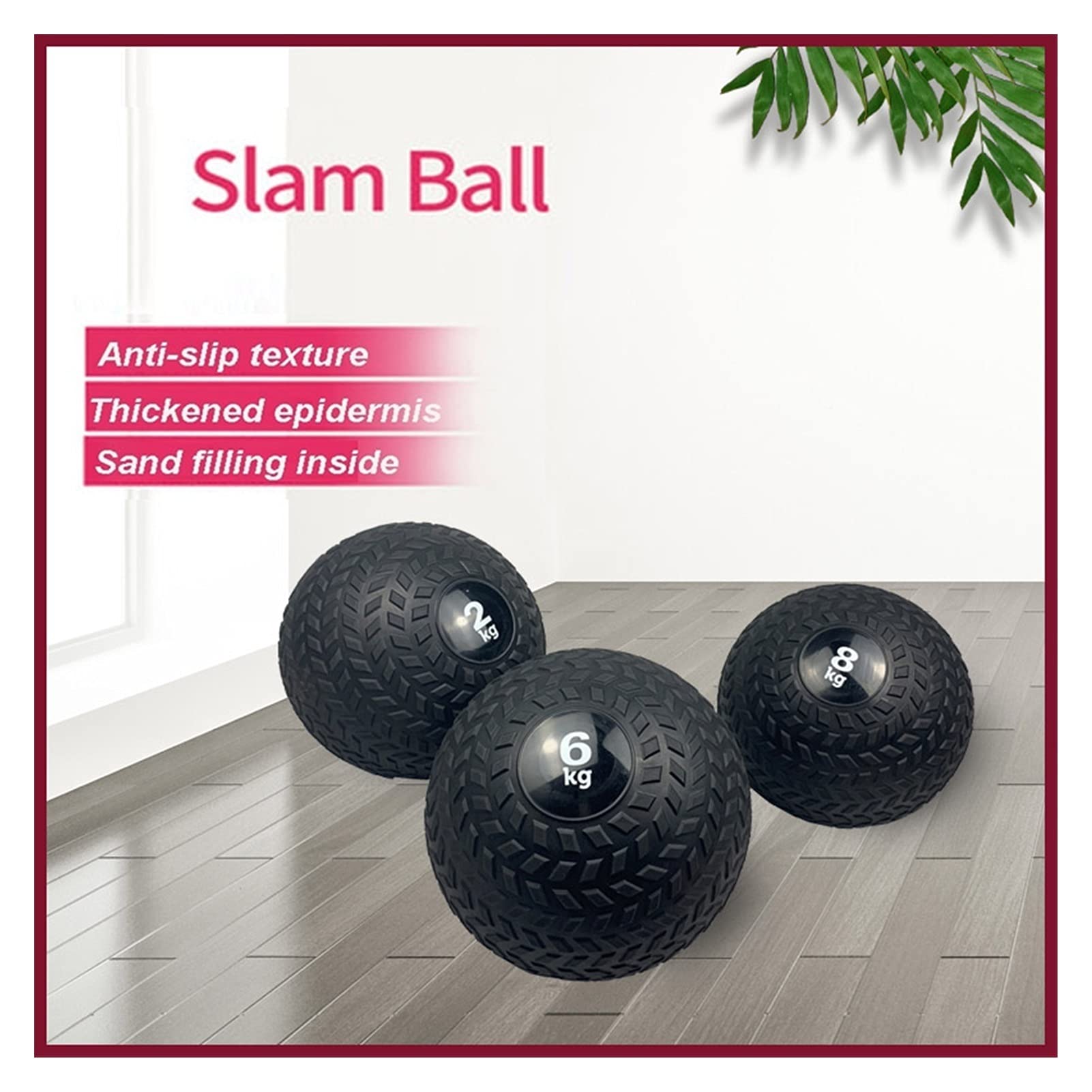 Textured Slam Ball for Strength Training
