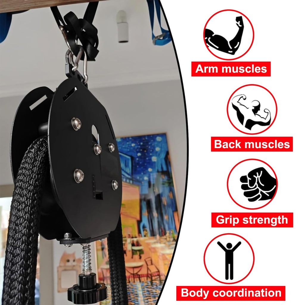 Endless Rope Resistance Trainer with Pulley System