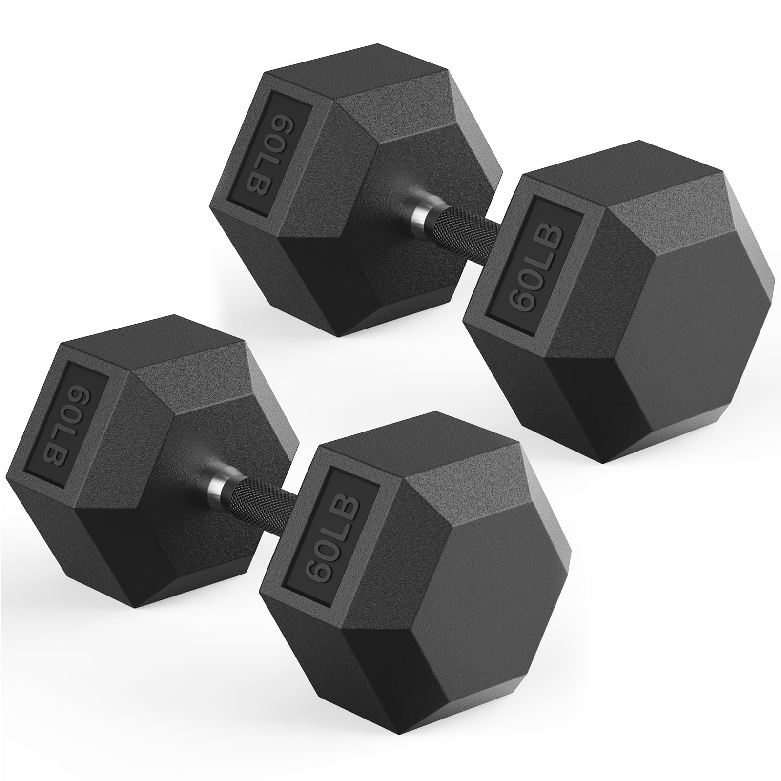Adjustable Rubber Hex Dumbbell Set
