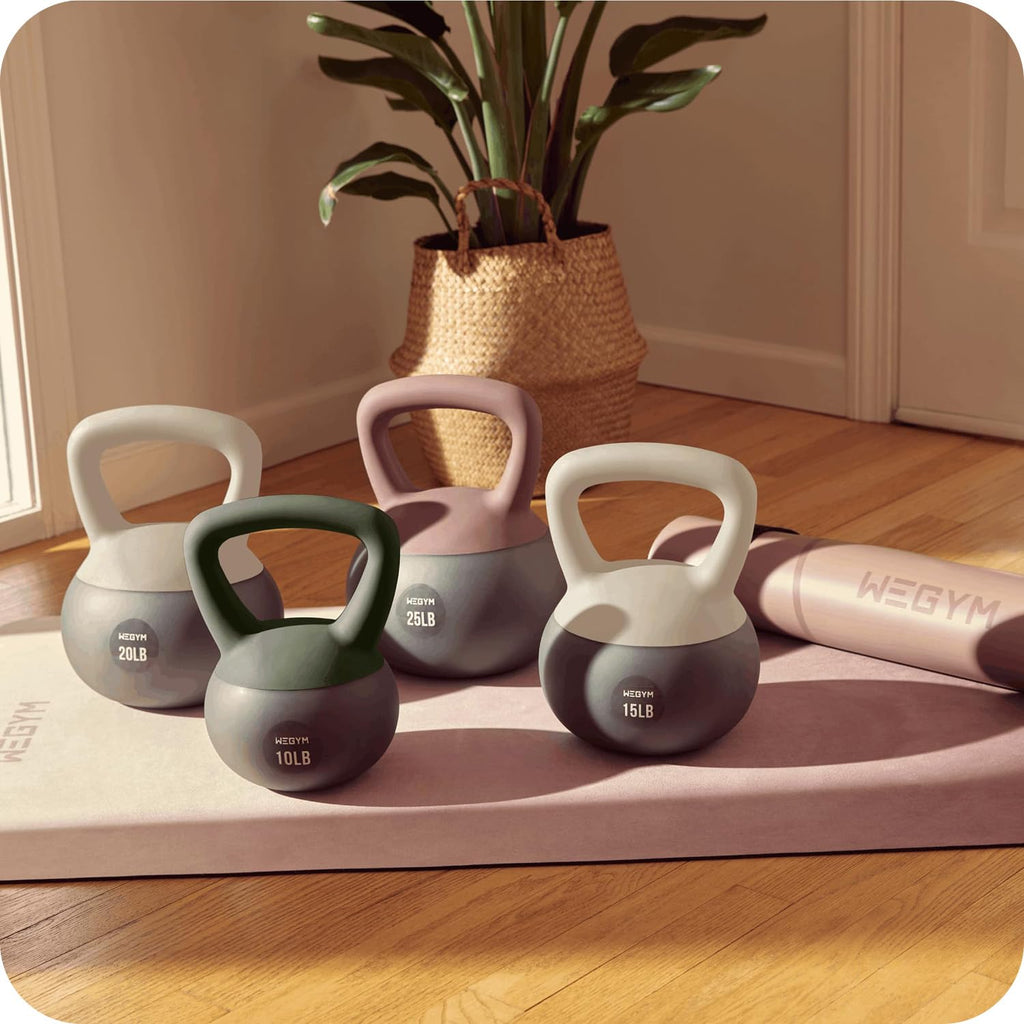 WeGym Soft Kettlebells and Kettlebell Sets for Home Strength Training