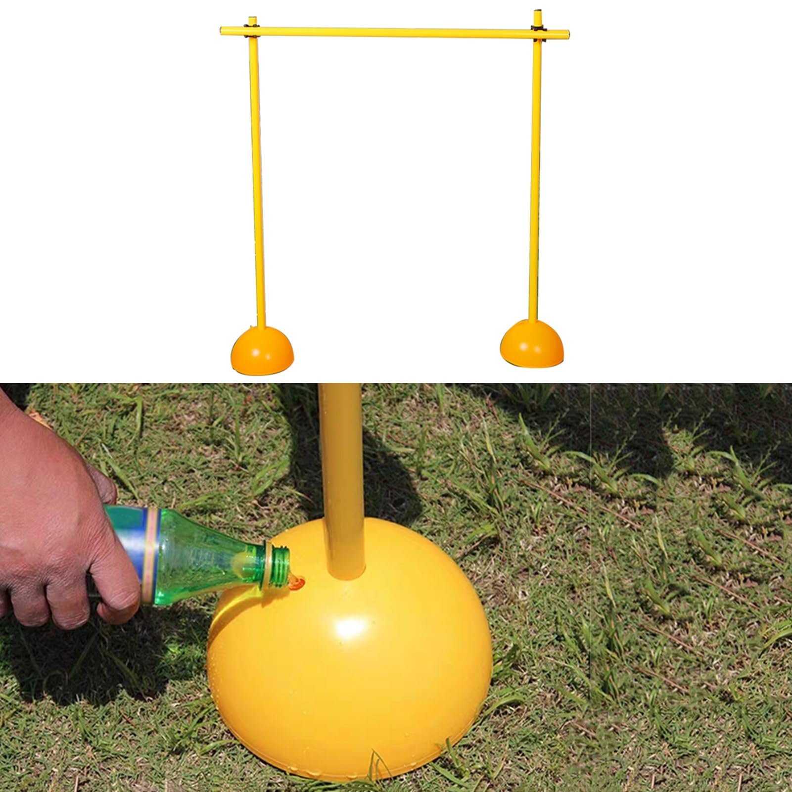 Adjustable Training Hurdle Set with Water-Filled Base