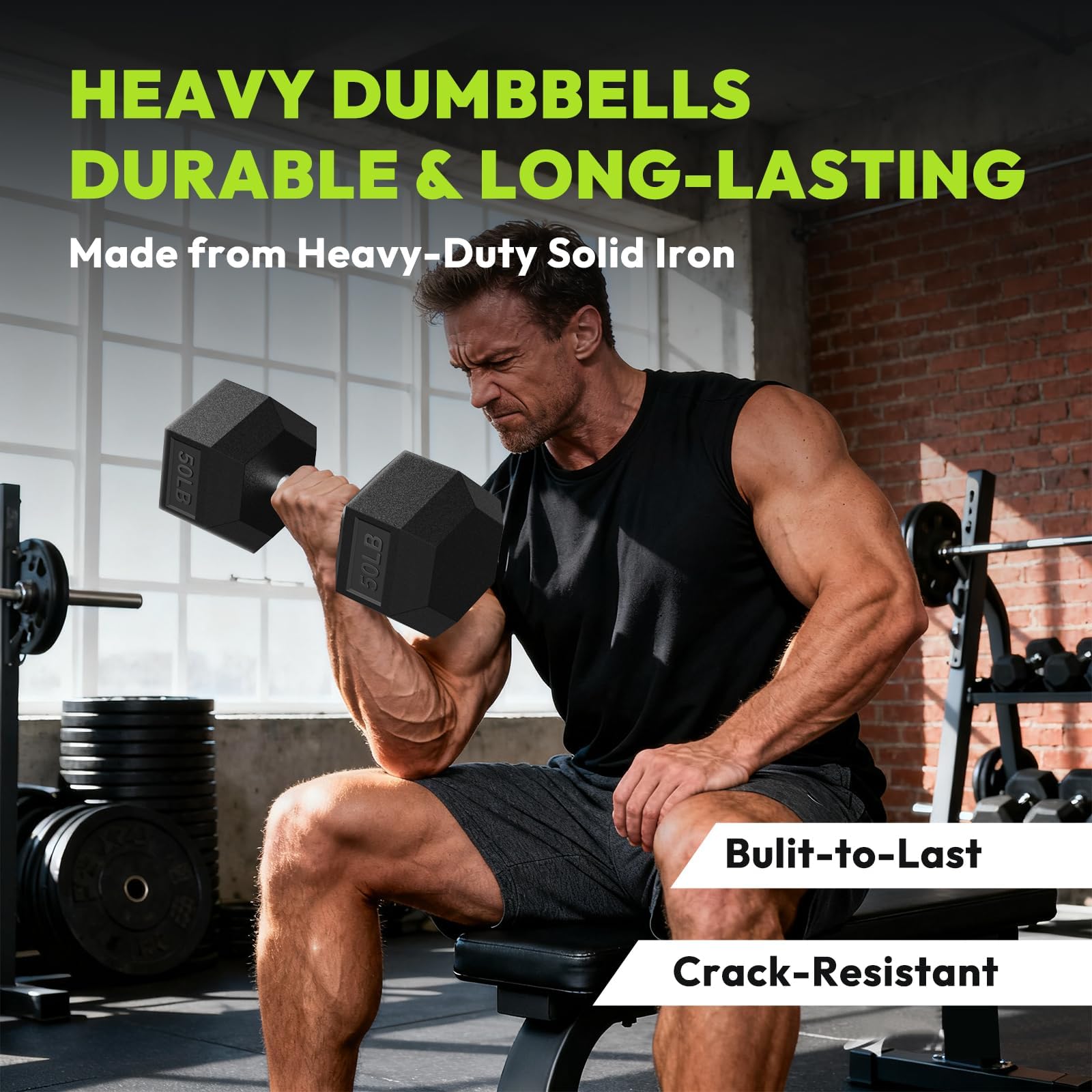 Adjustable Rubber Hex Dumbbell Set