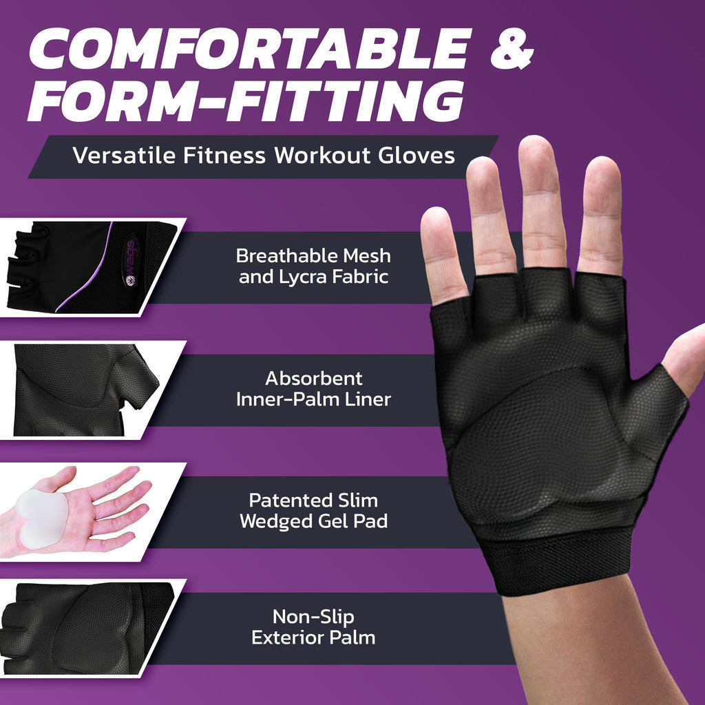 Workout Gloves with Wrist Support for Yoga and Pilates