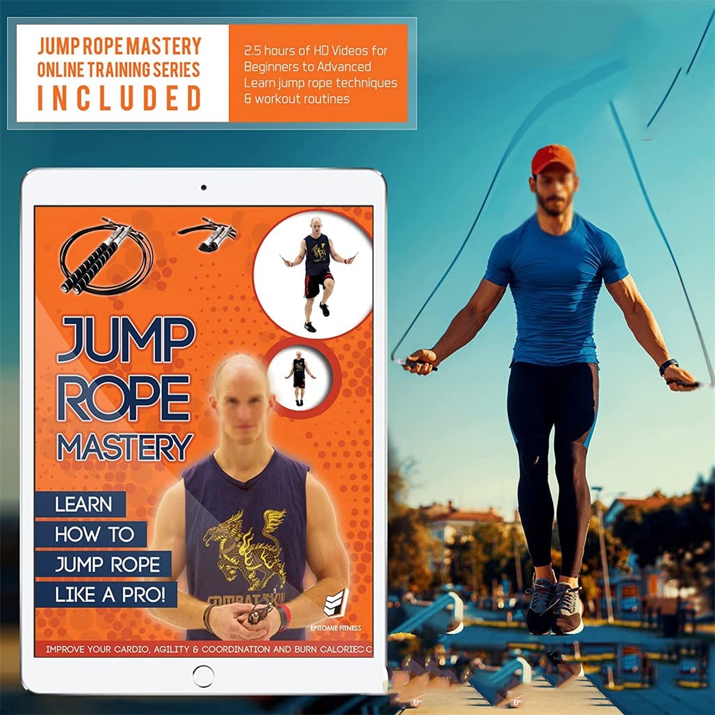 High-Speed Jump Rope with Steel Cable