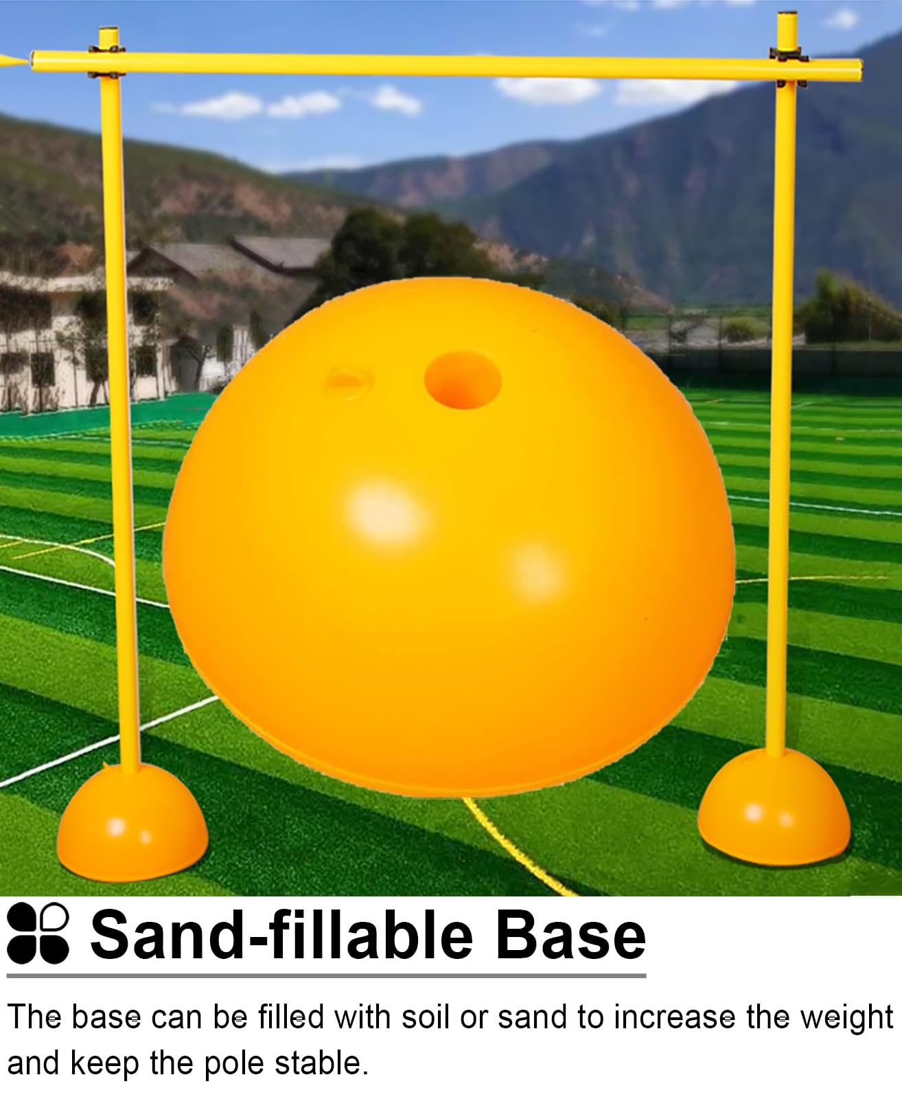 Adjustable Training Hurdle Set with Water-Filled Base