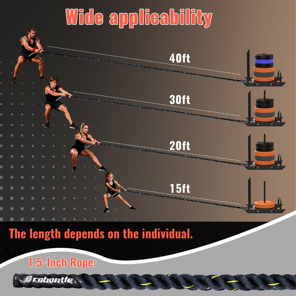 Weight Sled Pulling Rope for Strength Training