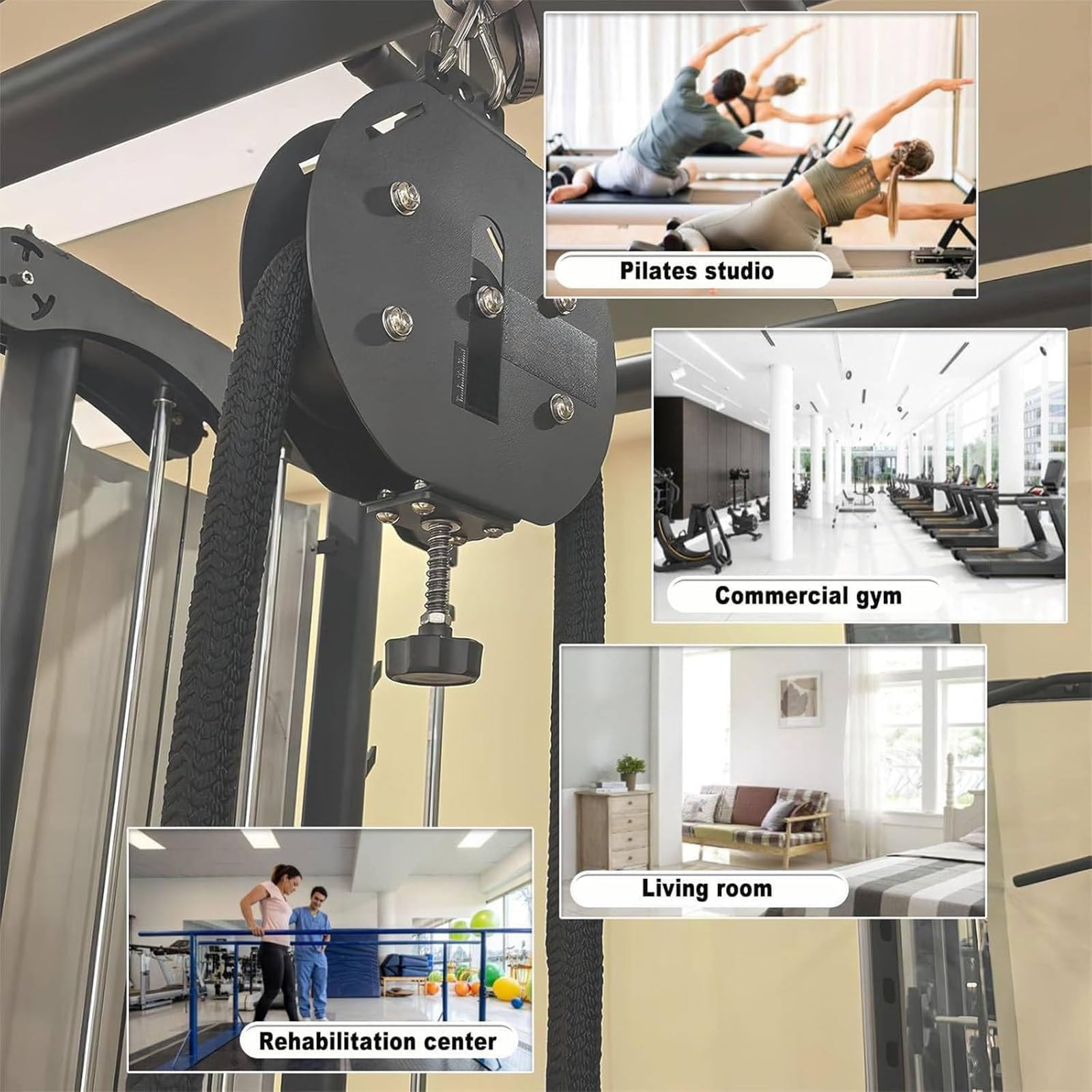 Endless Rope Resistance Trainer with Pulley System