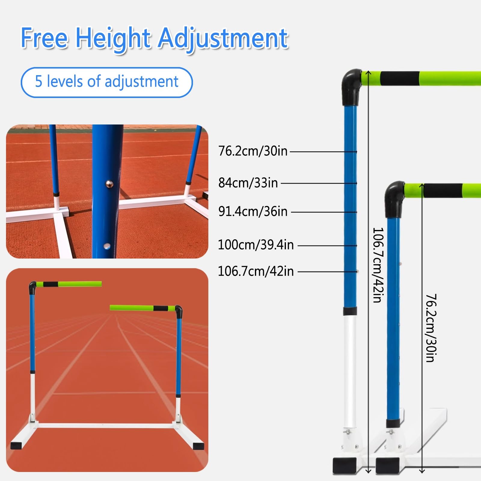 Adjustable Speed and Agility Training Hurdles