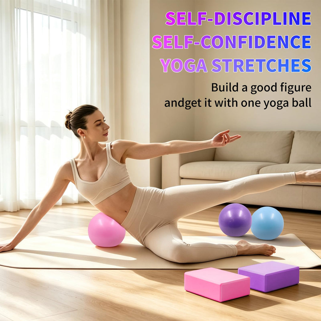 20-Piece Yoga Block and Pilates Ball Set