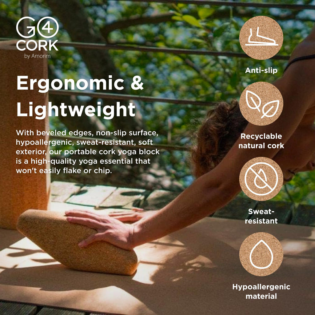 Cork Yoga Block Set for Yoga and Pilates
