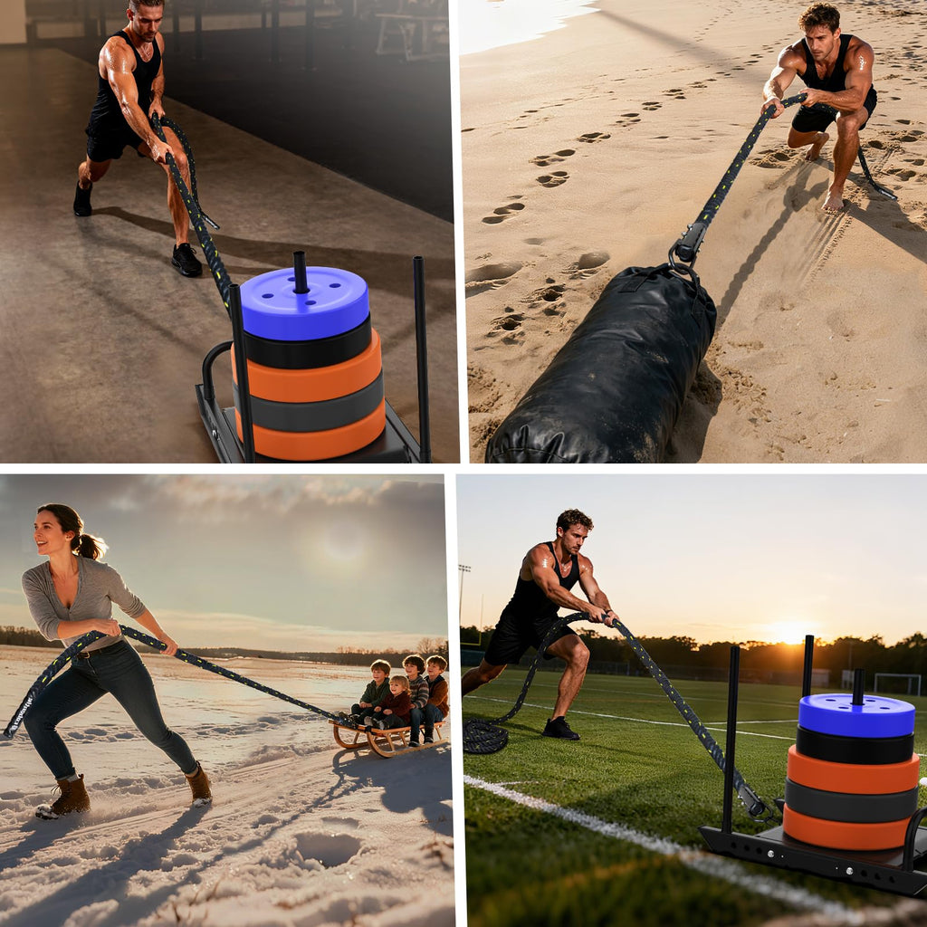 Weight Sled Pulling Rope for Strength Training