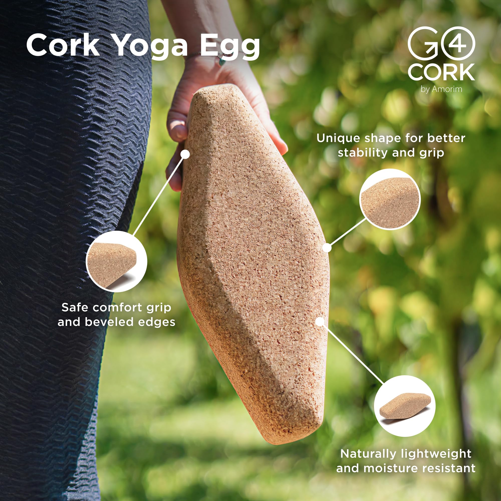 Cork Yoga Block Set for Yoga and Pilates