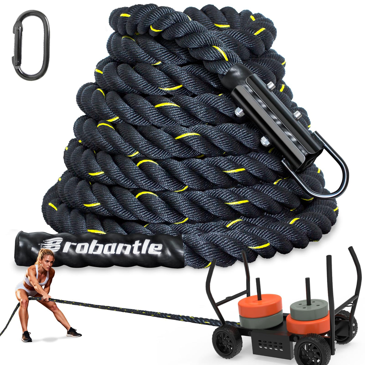 Weight Sled Pulling Rope for Strength Training