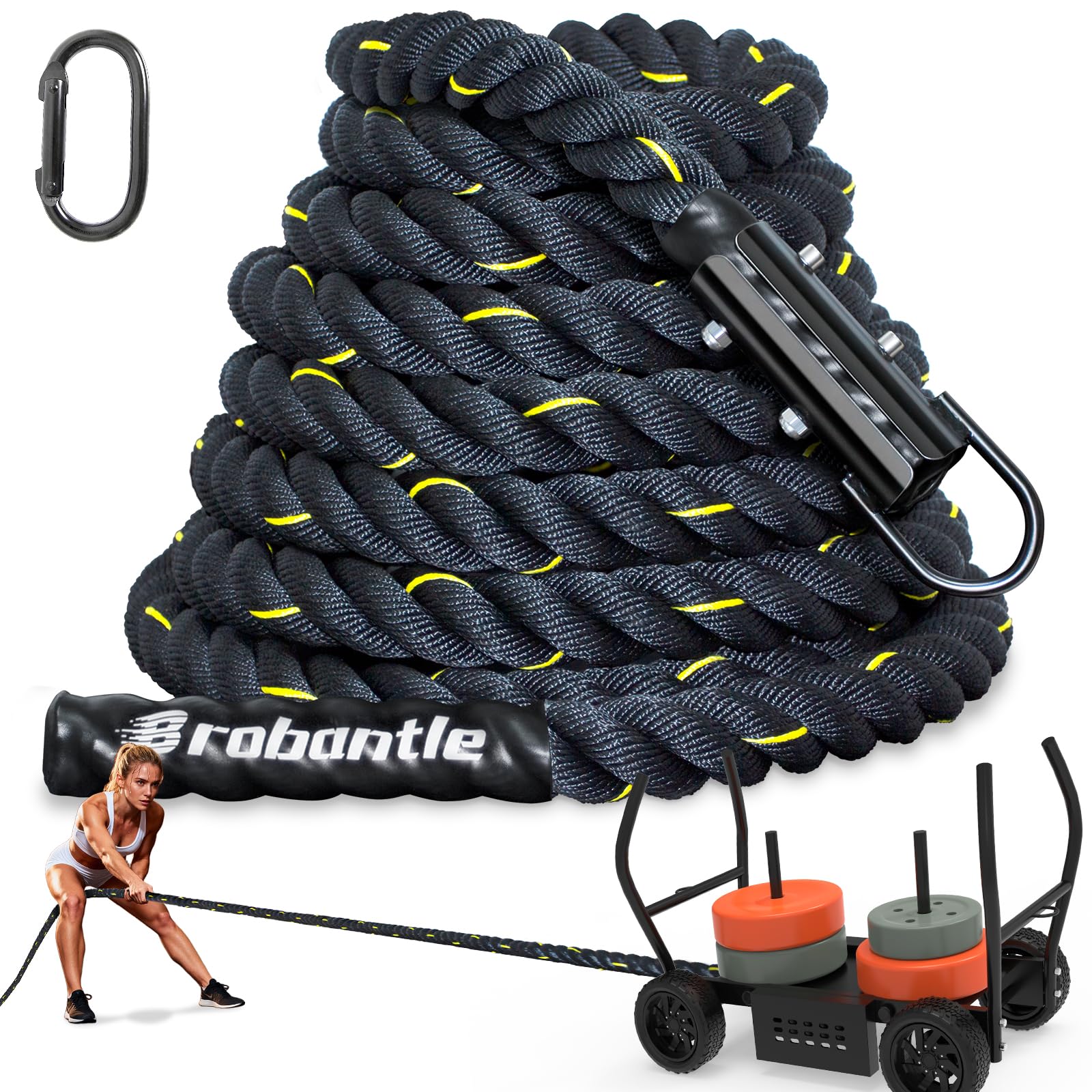 Weight Sled Pulling Rope for Strength Training