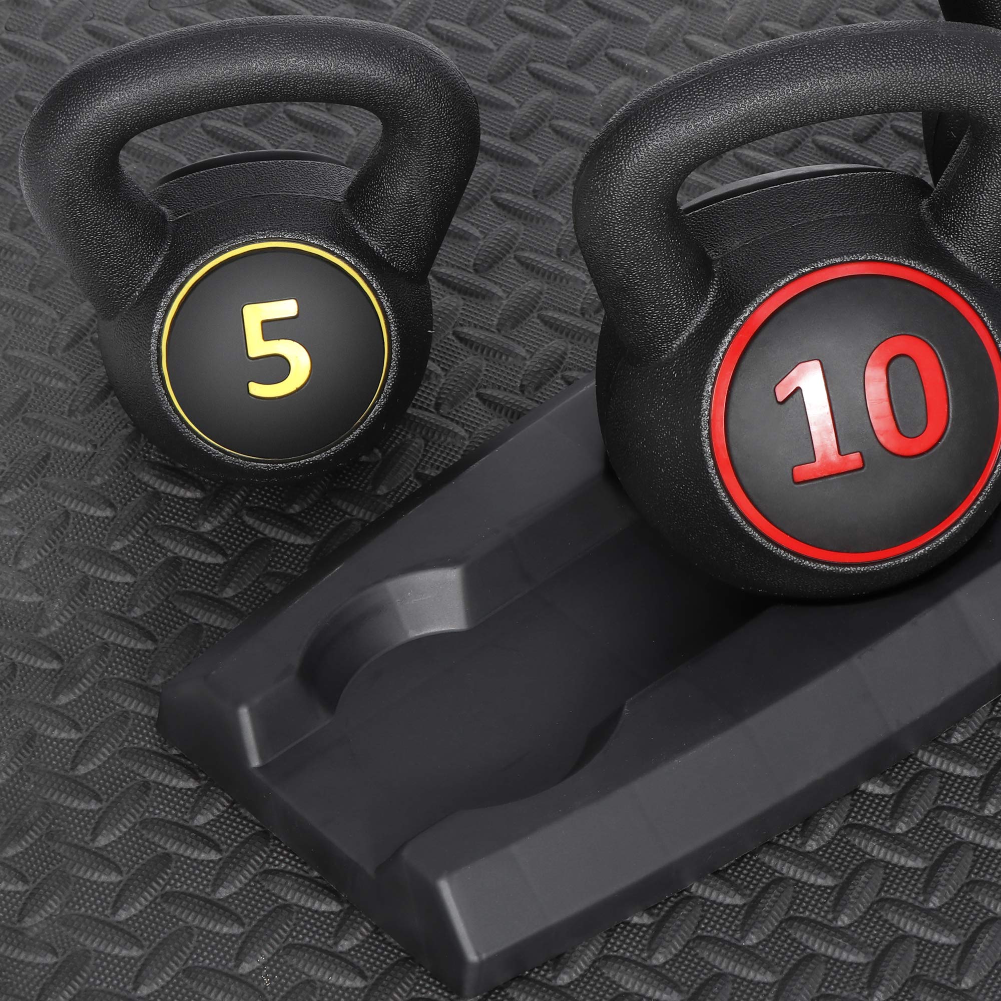 Kettlebell Set with Storage Rack
