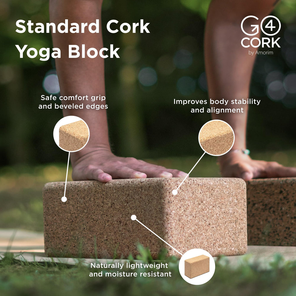 Cork Yoga Block Set for Yoga and Pilates